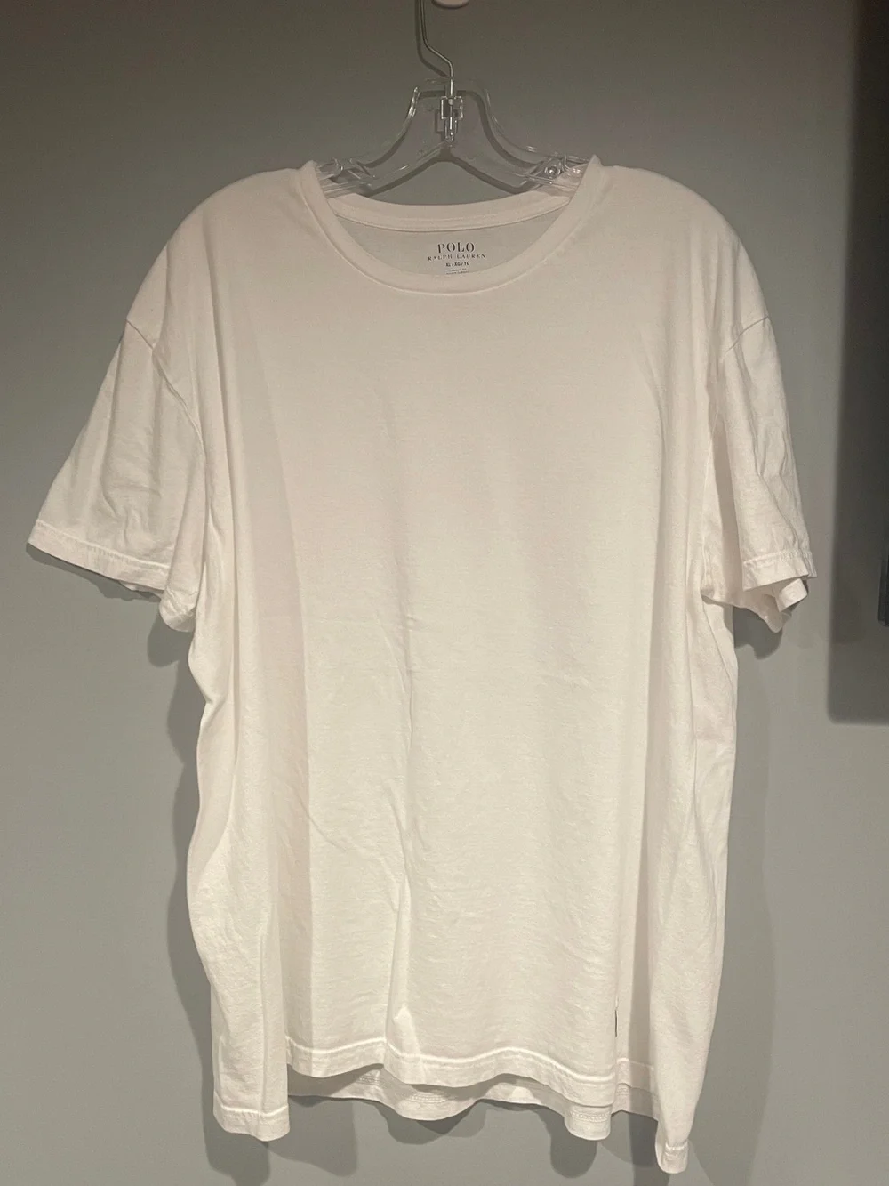 Men’s Polo Ralph Lauren White Crew Neck T-Shirt Size XL